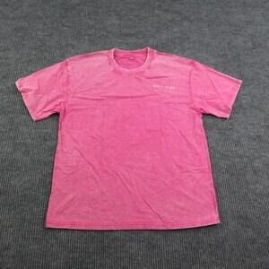 Faith Can Move Mountains Shirt Mens M Pink Matt 17:20 Christian Graphic Tee NWT